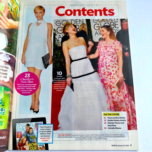 PEOPLE MAGAZINE JANUARY 27, 2014 MICHELLE OBAMA BACHELORETTE TRISTA & RYAN NEW - Picture 3 of 13